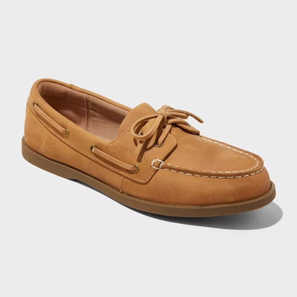 Men's Bennett Leather Loafers by Goodfellow & Co Cognac Size 10 New With Tags